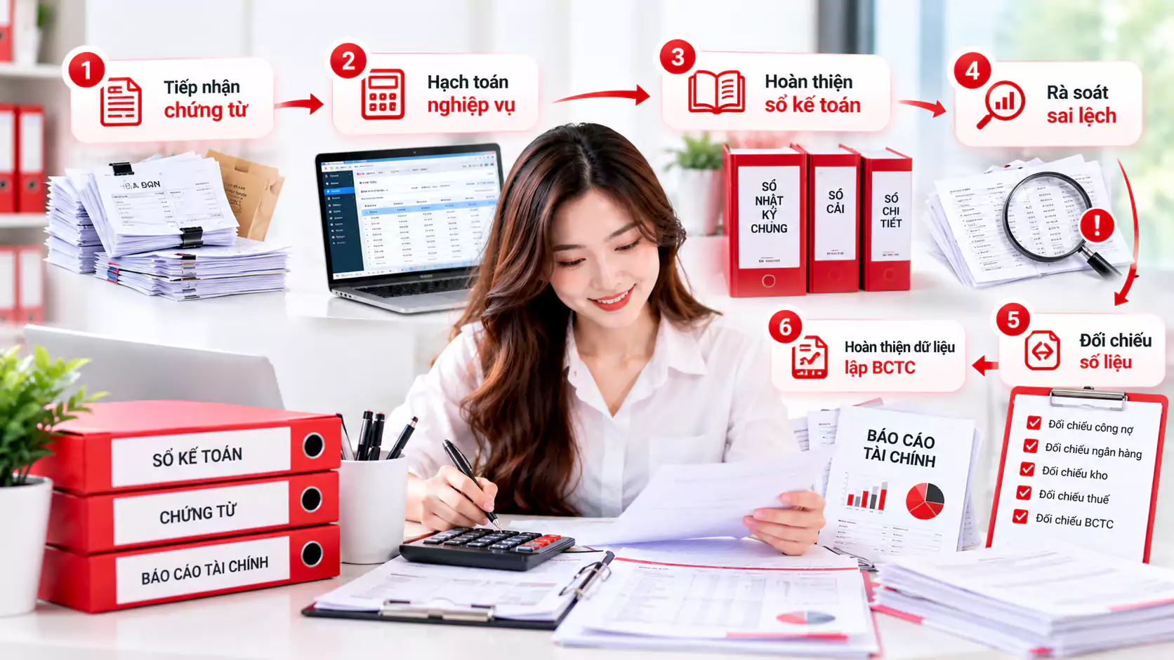 làm sổ sách kế toán
